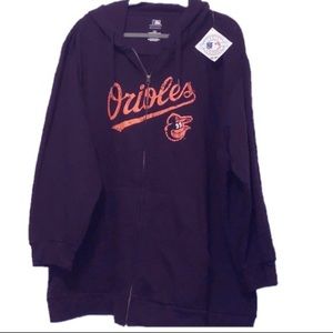 NWT Orioles men’s black and orange hoodie